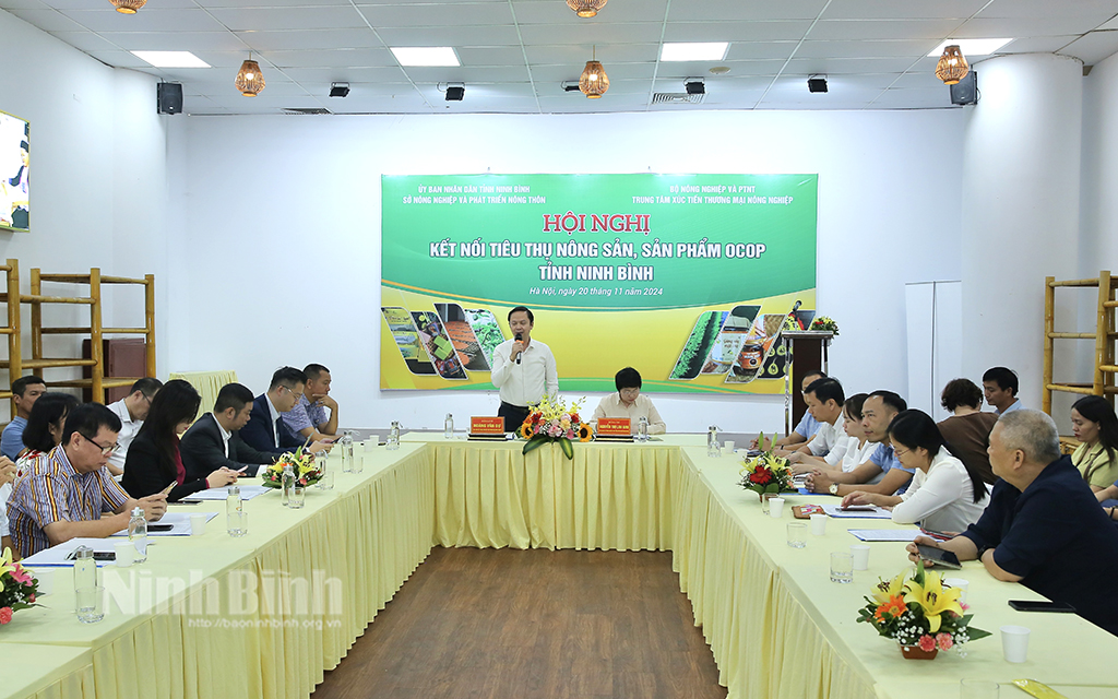 Hội nghị kết nối tiêu thụ nông sản, sản phẩm OCOP tỉnh Ninh Bình